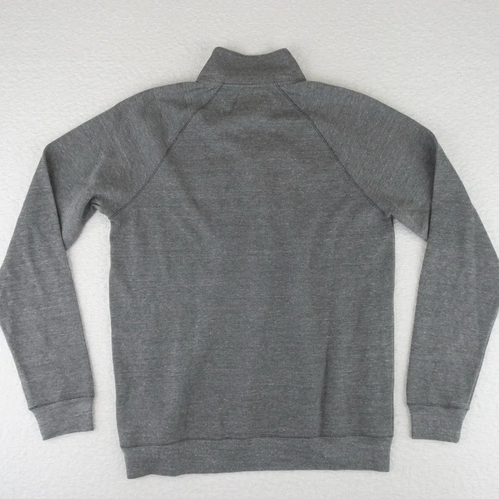 Adriano Goldschmied AG 1/4 Button Pullover Sweater Men's Medium Gray - Picture 7 of 9